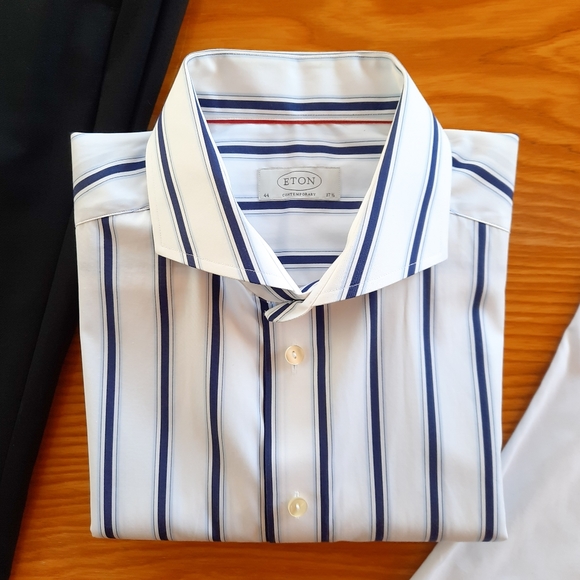 Eton Other - Like NEW Eton Contemporary Fit Dress Shirt Striped